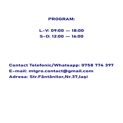program de funcționare, adresă în Iași și informații de contact