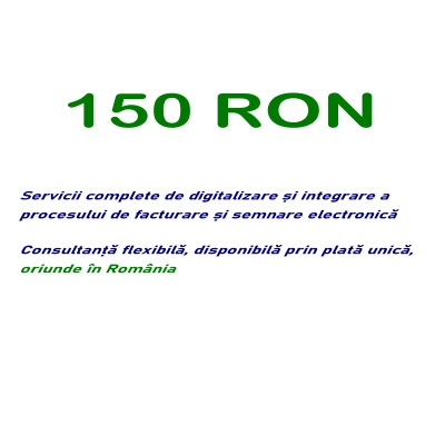preț servicii de consultanța semnătură electronică
